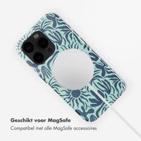 Selencia Vivid Tough Backcover met MagSafe Apple iPhone 15 Pro - Tropical Vibes Light Blue