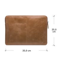 dbramante1928 Skagen Pro - Laptop hoes 14 inch - Echt leer - MacBook Pro 14 inch - Tan