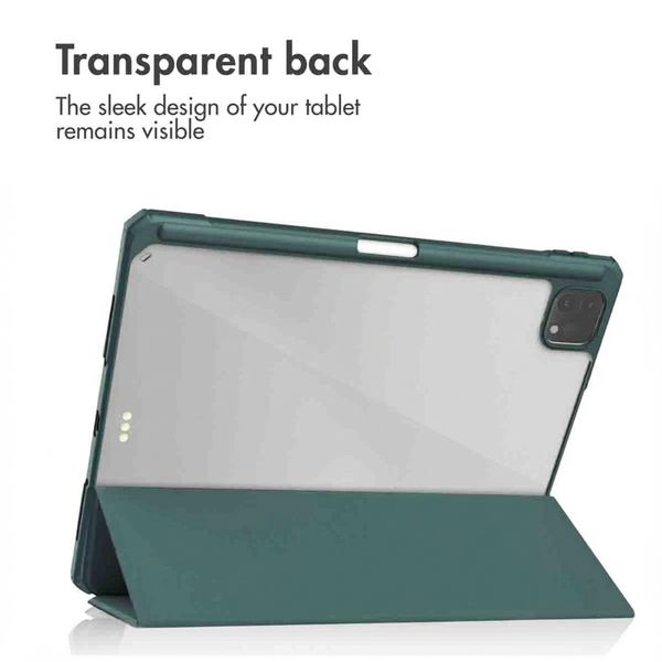 imoshion Trifold Hard Case Book Cover Apple iPad Pro 12.9 (2018/2020/2021/2022) - Green