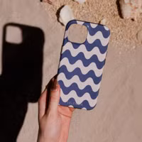 Selencia Vivid Backcover Samsung Galaxy A16 - Wave Vibes Classic Blue