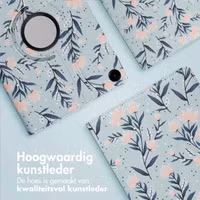 imoshion 360° Draaibare Design Bookcase Samsung Galaxy Tab A9 Plus - Flowers