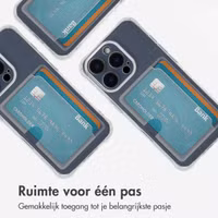 imoshion Softcase Backcover met pasjeshouder Apple iPhone 16 Pro - Transparant