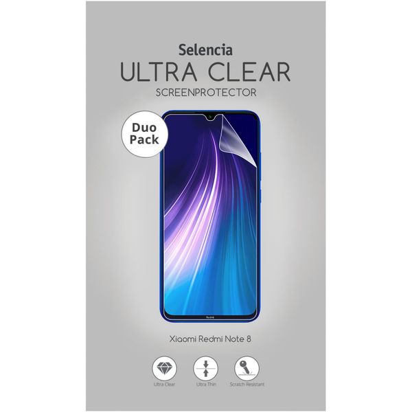 Selencia Duo Pack Ultra Clear Screenprotector Xiaomi Redmi Note 8 / Note 8 (2021)