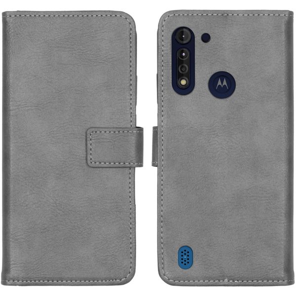 imoshion Luxe Bookcase Motorola Moto G8 Power Lite - Grijs