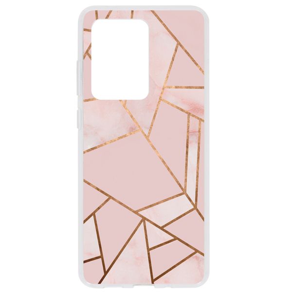 Design Backcover Samsung Galaxy S20 Ultra - Grafisch Roze / Koper