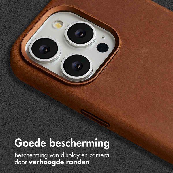 Accezz Vintage Leather Magsafe Backcover Apple iPhone 15 Pro - Tabacco Cognac