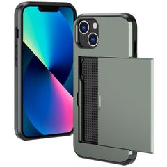 imoshion Backcover met pasjeshouder Apple iPhone 13 - Donkergroen