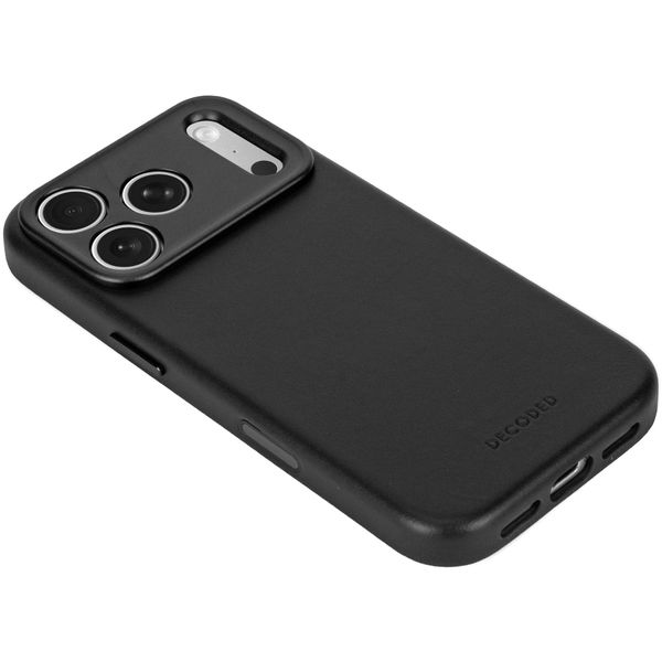 Decoded Leather Backcover MagSafe Apple iPhone 18 Pro Max / 17 Pro Max - Black