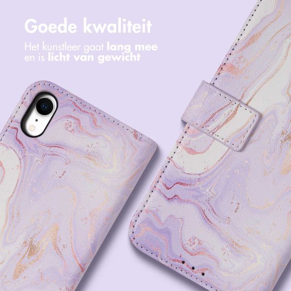 imoshion Design Bookcase Apple iPhone Xr - Purple Marble