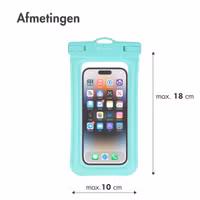 imoshion Universele waterproof pouch - Waterdichte telefoonhoes - Turquoise