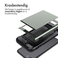 imoshion Backcover met pasjeshouder Apple iPhone SE (2022 / 2020) / 8 / 7 - Donkergroen