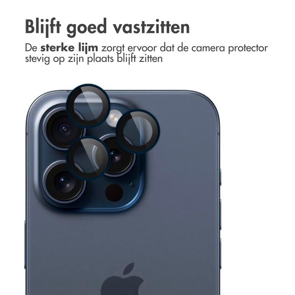 imoshion 2 Pack Camera lens protector Apple iPhone 15 Pro / 15 Pro Max - Blue Titanium
