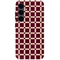 Selencia Vivid Backcover Samsung Galaxy S24 - Check This Burgundy