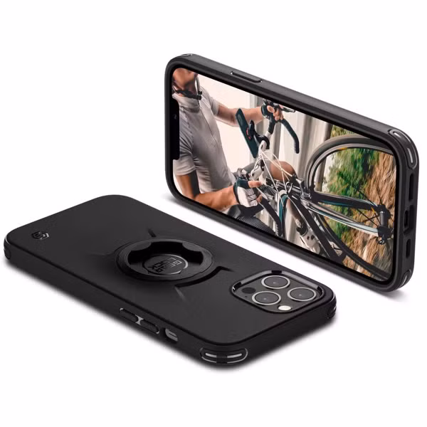 Spigen GearLock Backcover Apple iPhone 12 (Pro) - Zwart