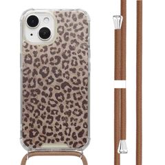 imoshion Design hoesje met koord Apple iPhone 15 - Leopard Mood