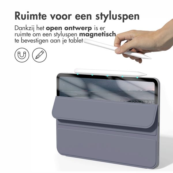 imoshion Magnetic Bookcase Apple iPad Air 11 inch (2026) M4 / (2025) M3 / (2024) M2 / Air 5 (2022) / Air 4 (2020) - Lavender