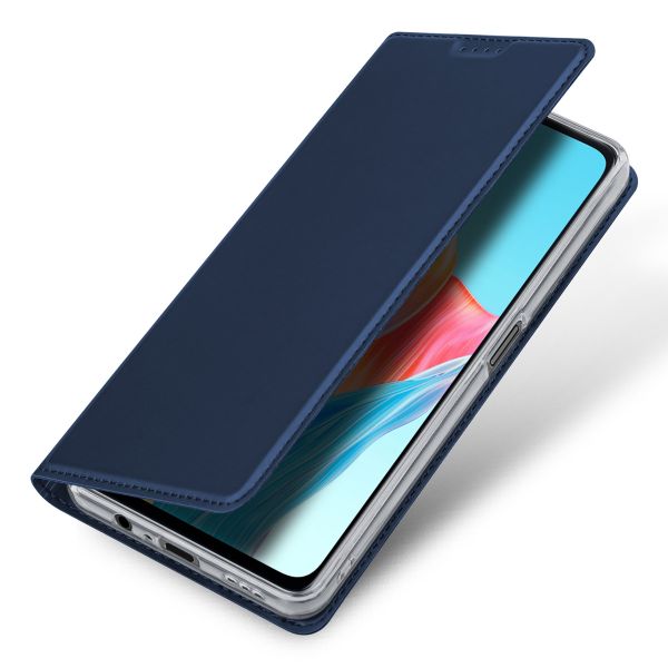 Dux Ducis Slim Softcase Bookcase Oppo A98 - Donkerblauw