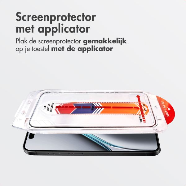 Accezz Gehard Glas Screenprotector + Applicator Apple iPhone 17