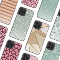imoshion Design hoesje Apple iPhone 12 (Pro) - Smoke Green Flowers