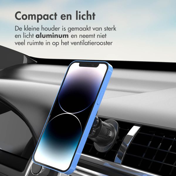 Accezz EasyLock telefoonhouder auto - inclusief hoesje iPhone 13 - Ventilatierooster - 360 graden draaibaar - Zwart