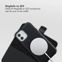 Selencia Olyn Uitneembare Bookcase met MagSafe Apple iPhone 12 (Pro) - Zwart