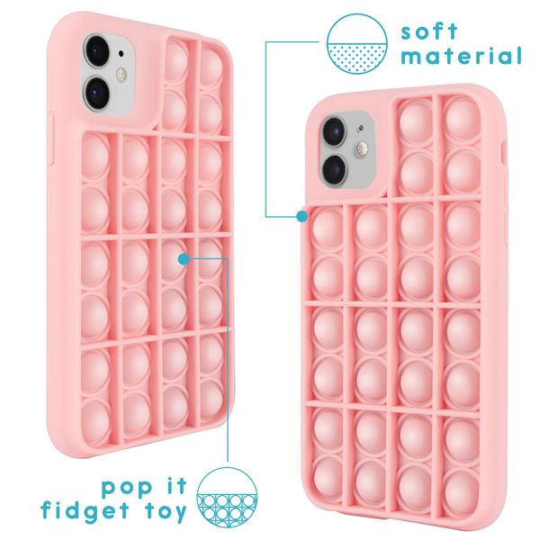 imoshion Pop It Fidget Toy - Pop It hoesje iPhone 11 - Roze