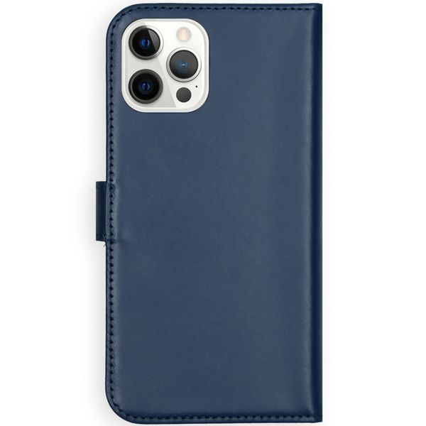 Selencia Echt Leren Bookcase Apple iPhone 12 Pro Max - Blauw
