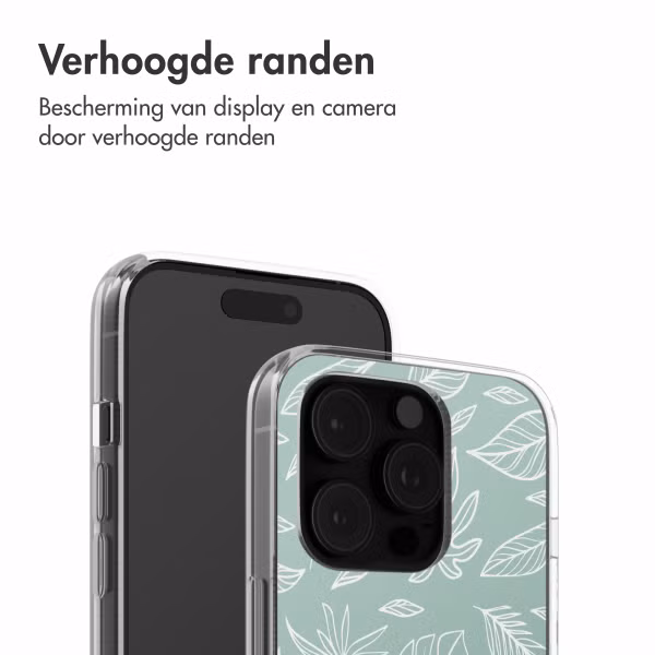 imoshion Design hoesje Apple iPhone 16 Pro - Leaves Line-Art
