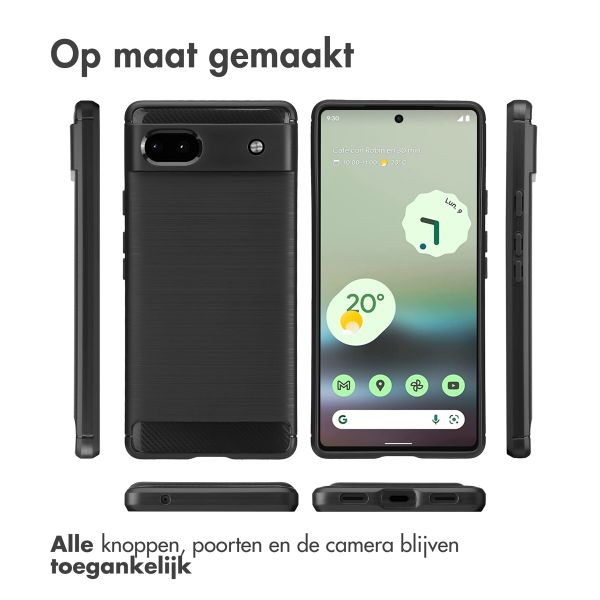 imoshion Brushed Backcover Google Pixel 6a - Zwart