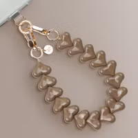 Selencia Lova Hartjes Polskoord - Mocha Brown