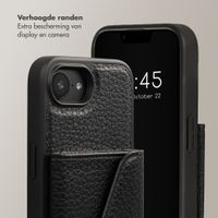 Selencia Sera Telefoonhoes met Koord en Envelop Pashouder Apple iPhone 17e / 16e - Zwart