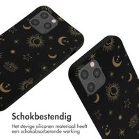 imoshion Siliconen design hoesje met koord Apple iPhone 12 (Pro) - Sky Black
