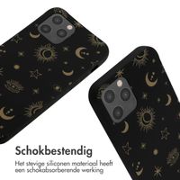 imoshion Siliconen design hoesje met koord iPhone 12 (Pro) - Sky Black