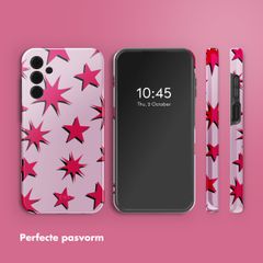 Selencia Vivid Backcover Samsung Galaxy A15 (5G) - Stars Rubine Red Light Pink