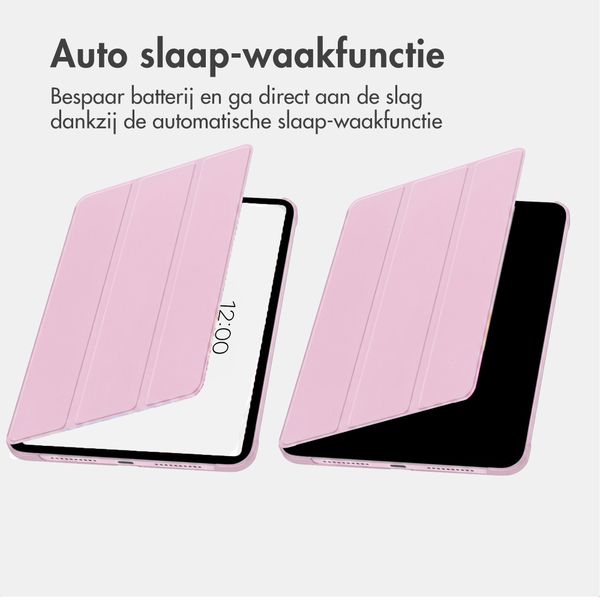 imoshion Trifold Bookcase Apple iPad 11 (2025) 11 inch A16 / iPad 10 (2022) 10.9 inch - Roze