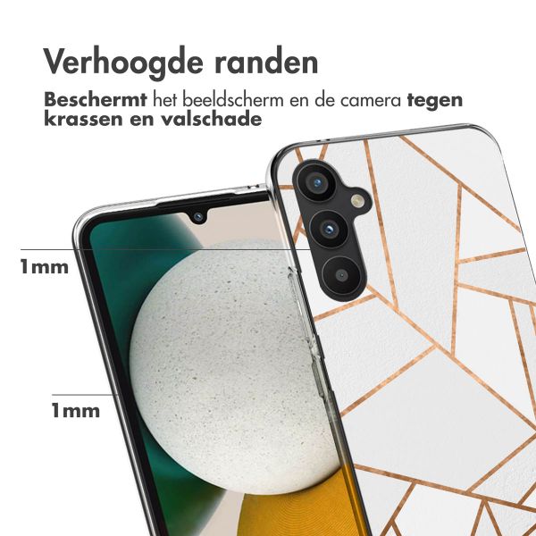 imoshion Design hoesje Samsung Galaxy A34 (5G) - Grafisch Koper / Wit