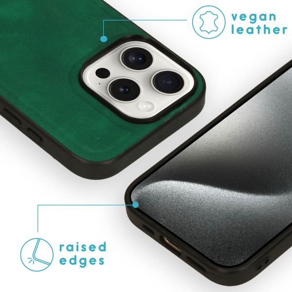 imoshion Uitneembare 2-in-1 Luxe Bookcase Apple iPhone 16 Pro - Donkergroen