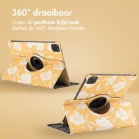 imoshion 360° Draaibare Design Bookcase Apple iPad Pro 11 (2024) M4 - Yellow Flowers