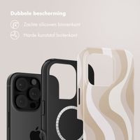Selencia Vivid Tough Backcover met MagSafe Apple iPhone 16 Pro Max - Desert Waves Beige