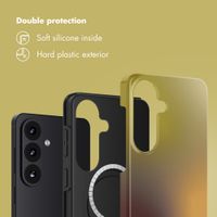 Selencia Vivid Back Cover with MagSafe Samsung Galaxy S26 - Gradient Olive Dust