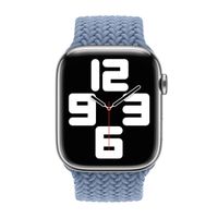 Apple Gevlochten solobandje Apple Watch | 44/45/46/49 mm - Maat 4 - Slate Blue
