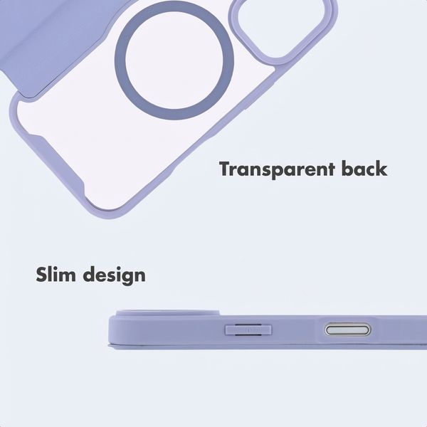 imoshion Transparent Bookcase with MagSafe Apple iPhone 16 - Lilac