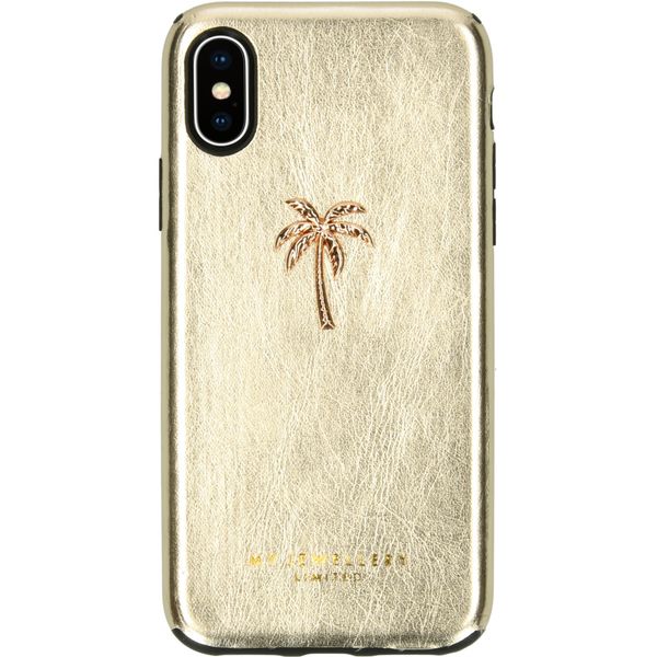 My Jewellery Design Backcover iPhone Xs / X - Palmtree Gold