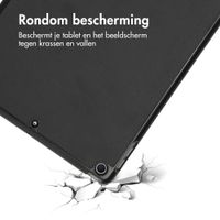 imoshion Trifold Bookcase Apple iPad 9 (2021) 10.2 inch / iPad 8 (2020) 10.2 inch / iPad 7 (2019) 10.2 inch - Zwart
