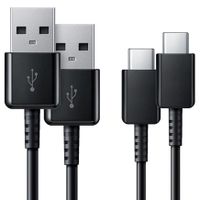 Samsung Originele USB-C naar USB kabel - 1,5 meter - Zwart - 2 stuks