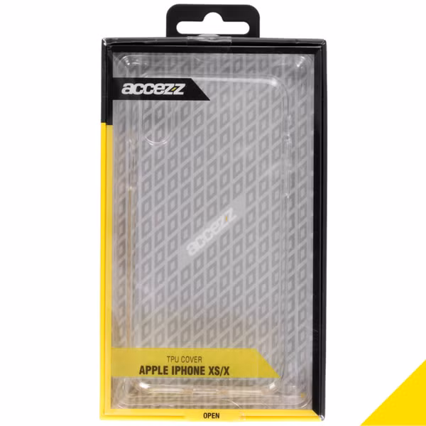 Accezz Clear Backcover Apple iPhone X / Xs - Transparant