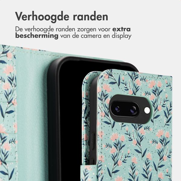 imoshion Design Bookcase Google Pixel 9A - Blue Flowers