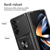 imoshion Rugged Backcover met ring Samsung Galaxy Z Fold 5 - Zwart
