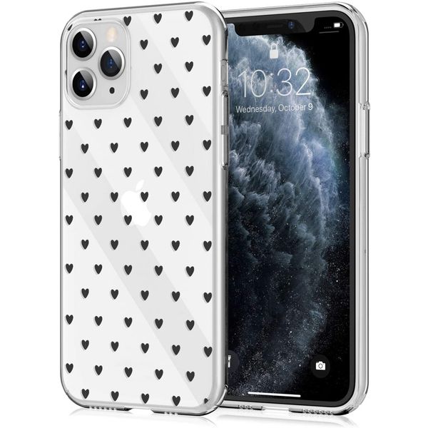 imoshion Design hoesje iPhone 11 Pro - Hartjes - Zwart