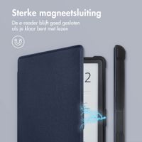 imoshion Slim Soft Case Bookcase Pocketbook Touch Lux 5 / HD 3 / Basic Lux 4 / Vivlio Lux 5 - Donkerblauw